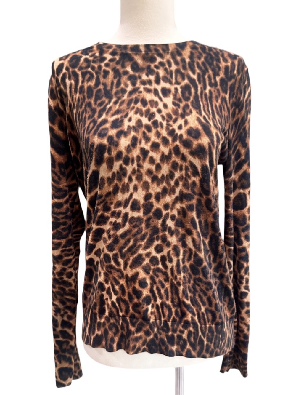 Lauren Ralph Lauren lightweight sweater Leopard Print Long-Sleeve Women's Top